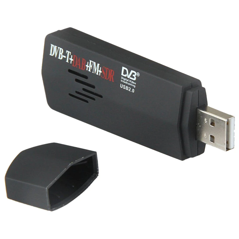 R820T + RTL2832U USB 2,0 DVB-T SDR с FM и цифровым Радиовещанием ТВ тюнер вставляемый приемник для портативных ПК