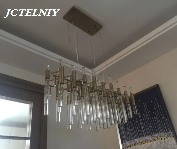 

Brief irregular pendant light crystal lamp