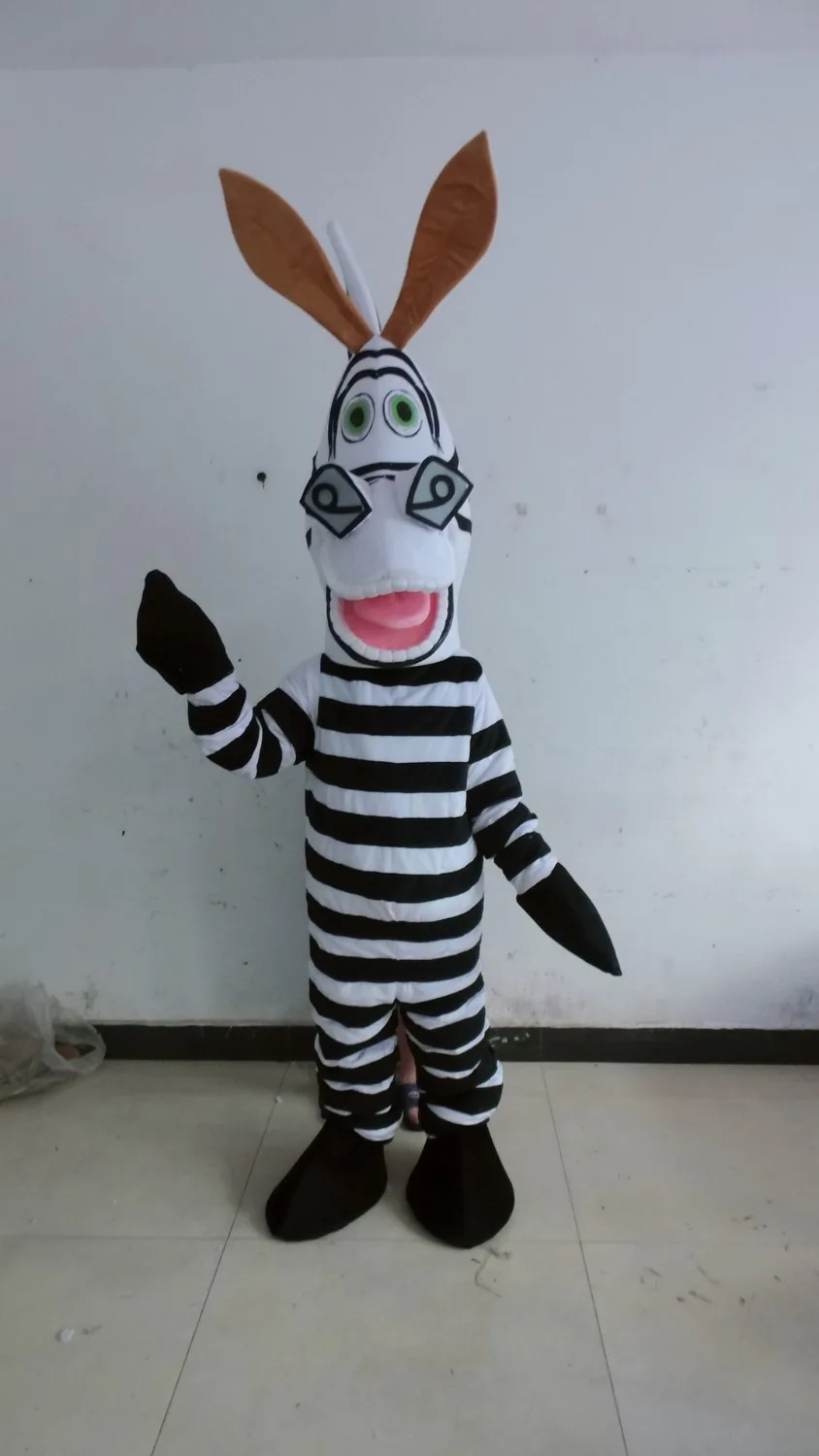 

white and black horse mascot costumes zebra disguise for Halloween party costumes