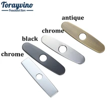Torayvino Deck Plate Antiqie латунь и черный хром готовая Кухня Аксессуары для ванной комнаты кухонная раковина кран отверстие крышки