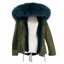 Soperwillton, плотная теплая парка, зимняя куртка, женские пальто, Роскошная большая женская куртка с капюшоном из меха енота, пальто, женские парки