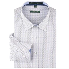 Herbst 2016 Kleid Shirts für männer Klassische kragen Langarm Regelmäßige-fit Nicht Eisen Baumwolle Formal Blau/schwarz Kariertes Hemd
