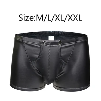 

Four-corner panties horn bag panties shorts for black sexy men elastic smooth
