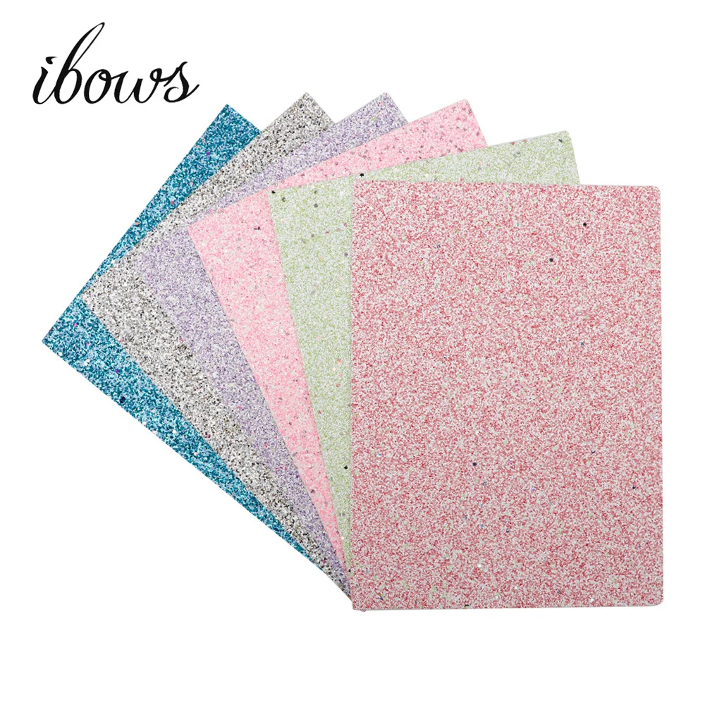 

22*30CM Glitter Leather Fabric Sweet Color Synthetic Sheet For Wallpaper Covering DIY Bags Shoes Handmade Decoration Materials