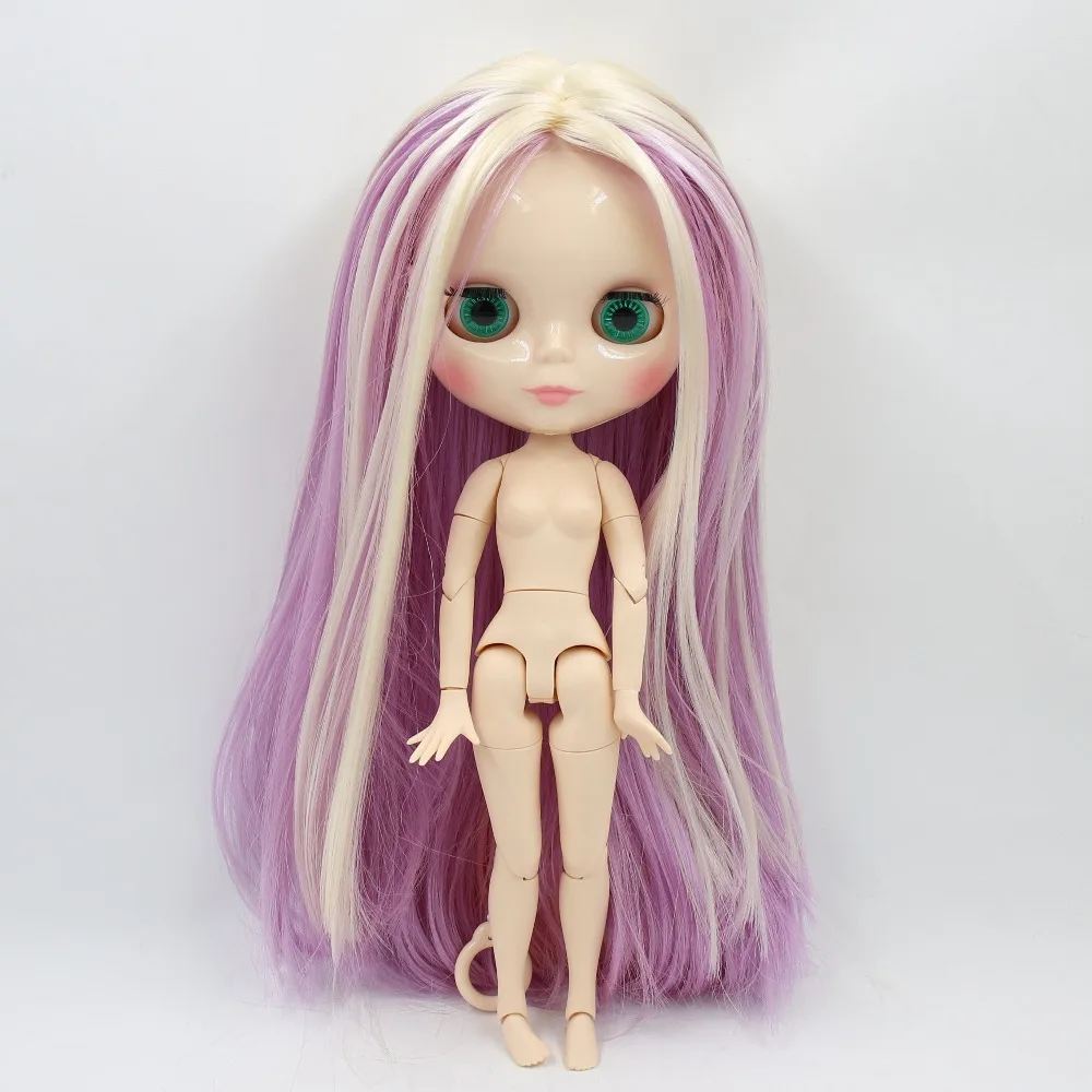 Фабрика Блит куклы 1/6 bjd Совместное тела белая кожа блондинка и розовые и фиолетовые волосы BL6025/2137/6122 30 см