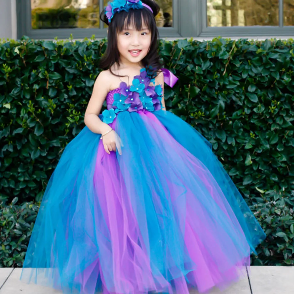 malibu blue flower girl dresses