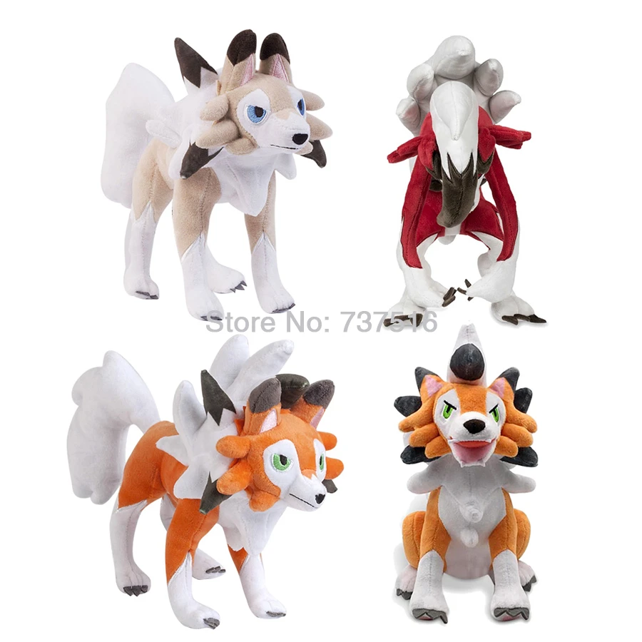 New Farcito Animali Sun & Moon Lycanroc Midnight Mezzogiorno Crepuscolo  Sogno Forme Molle Della Peluche Della Bambola Figura Giocattoli Per Bambini  9 10 pollici Regalo| | - AliExpress