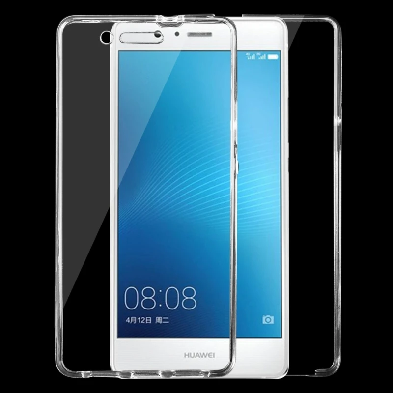Двухсторонний прозрачный мягкий чехол из ТПУ для Huawei P9 Lite P9Lite 0 75 мм|case for huawei p9|huawei