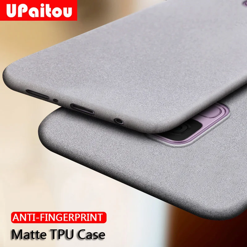 UPaitou حقيبة لهاتف سامسونج غالاكسي S10 e لايت S9 S8 زائد مكافحة بصمة حالة ملاحظة 8 9 لينة ماتي الترا سليم رقيقة TPU S10e حالة