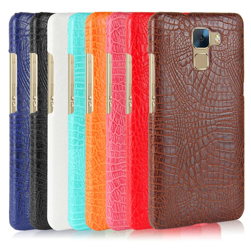 

Huawei Honor 7 Honor7 Case Crocodile Grain Hard PC+PU Leather Surface Back Cover Hard Case for Huawei Honor 7 Honor7 Hard Cover