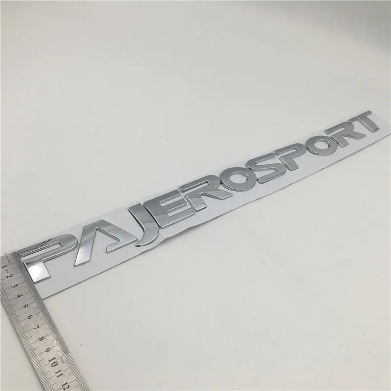 Хром Серебристый для Mitsubishi Pajero Sport логотип на переднюю крышку эмблема значок