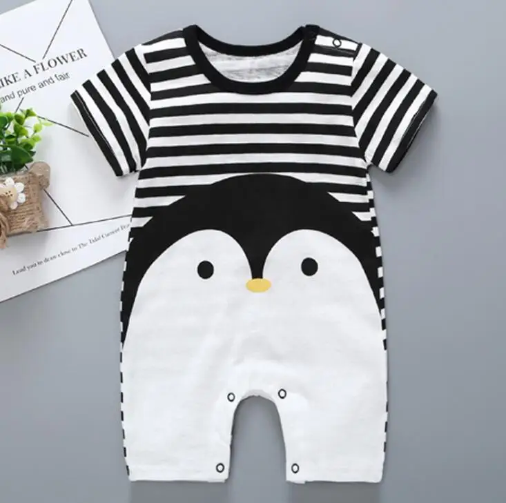 

2019 Brand New Newborn Infant Kids Baby Girl Boy Romper Petal Sleeveless Striped Cotton Jumpsuit Playsuit Summer Clothes