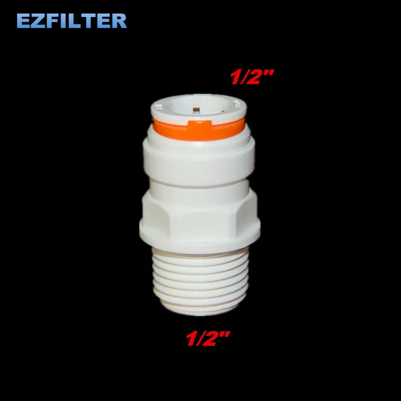 

Straight 1/2" OD Tube Quick Pushfit -1/2" Male Quick Fitting Connection Aquarium RO Water System