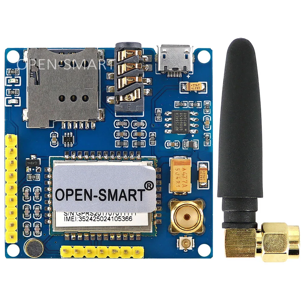 

GPRS A6 Pro Serial GPRS GSM Module Core Developemnt Board for Voice Call, SMS System w/ Serial UART Interface