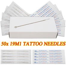 50 шт. Иглы для татуажа 19M1 одноразовые Premade стерилизованное Иглы для татуажа один стек Magnum Для Инструменты для татуажа питания