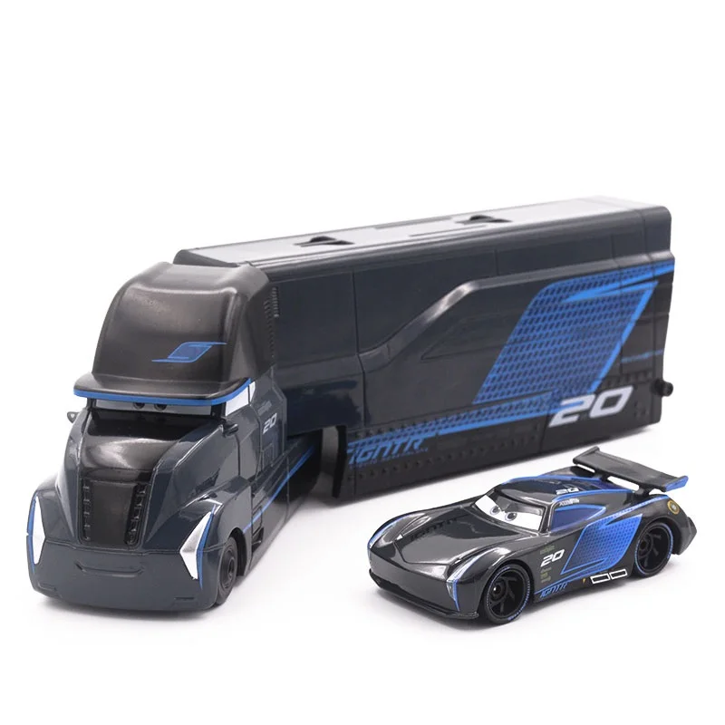 Voitures Disney Pixar 3 Jackson Storm Hauler Jackson Storm alliage jouet voiture modèle camion pour enfants cadeau 1:55 jouets neufs en stock