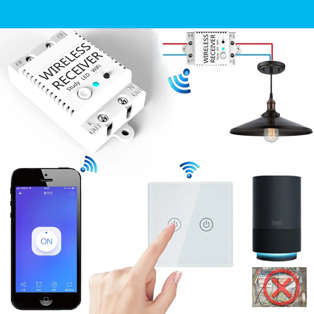 Умный дом Zigbee беспроводной модуль переключателя для Echo/Smart Things Hub модуль Apple/Android APP управления R#0404