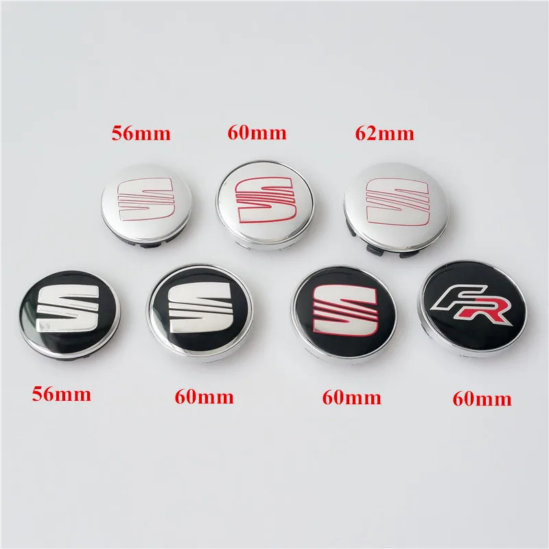 55mm 56mm 60mm 62mm Seat Wheel Center Caps Emblem Badge Wheel Hub Caps