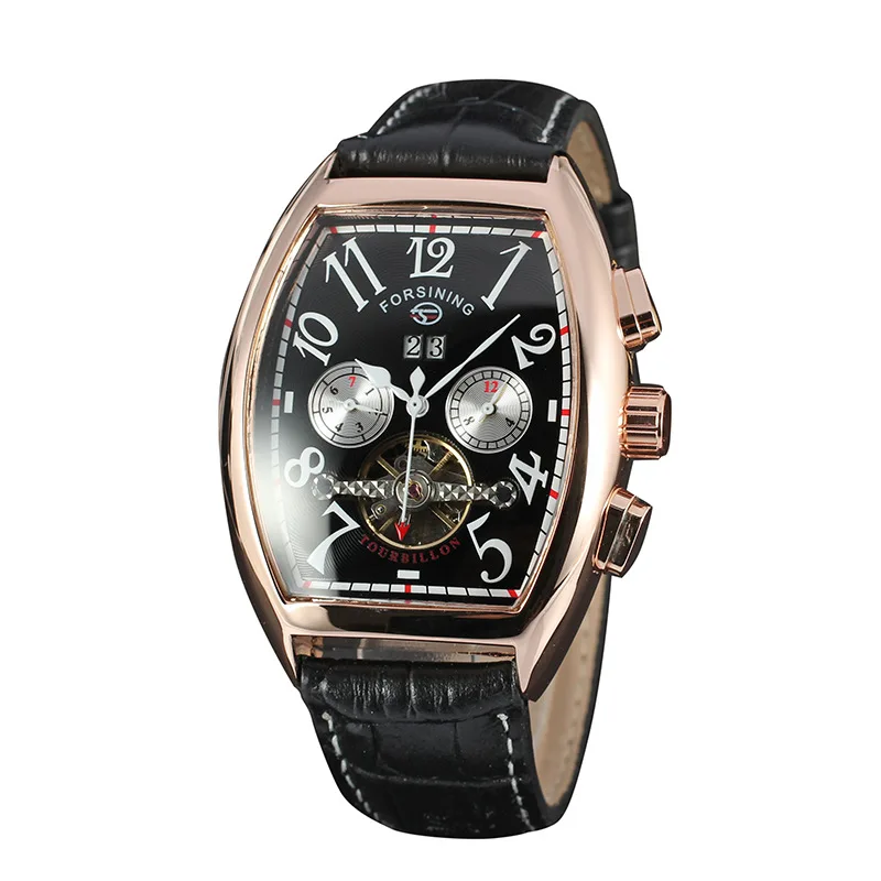 Prix pour Cadran noir Véritable Bracelet En Cuir Imperméable Hommes De Luxe Tourbillon Volant Automatique Mécanique Montres Montre Homme Prix pour Cadran noir Véritable Bracelet En Cuir Imperméable Hommes De Luxe Tourbillon Volant Automatique Mécanique Montres Montre Homme