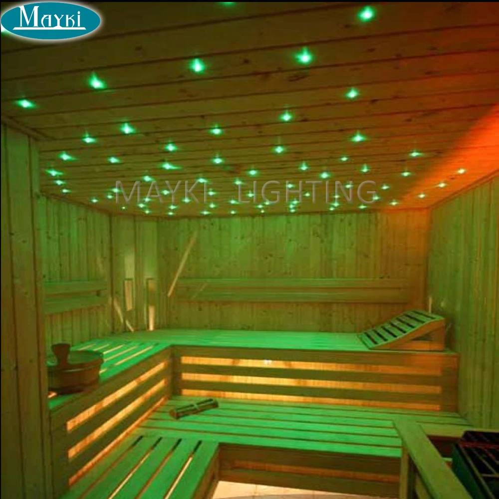 Maykit Optical Fiber Led Sauna Light Using High Quality 1.0mm End Emitting Cable With Pvc Coating 500m/Roll|led sauna light|led saunafiber led - AliExpress