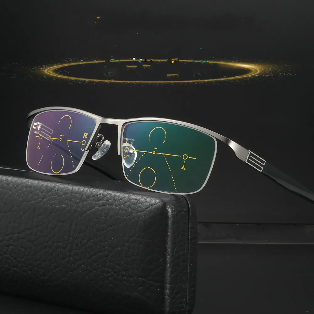 

Business presbyopic glasses both far and near dual-use high-definition intelligent automatic zoom multi-focus glasses