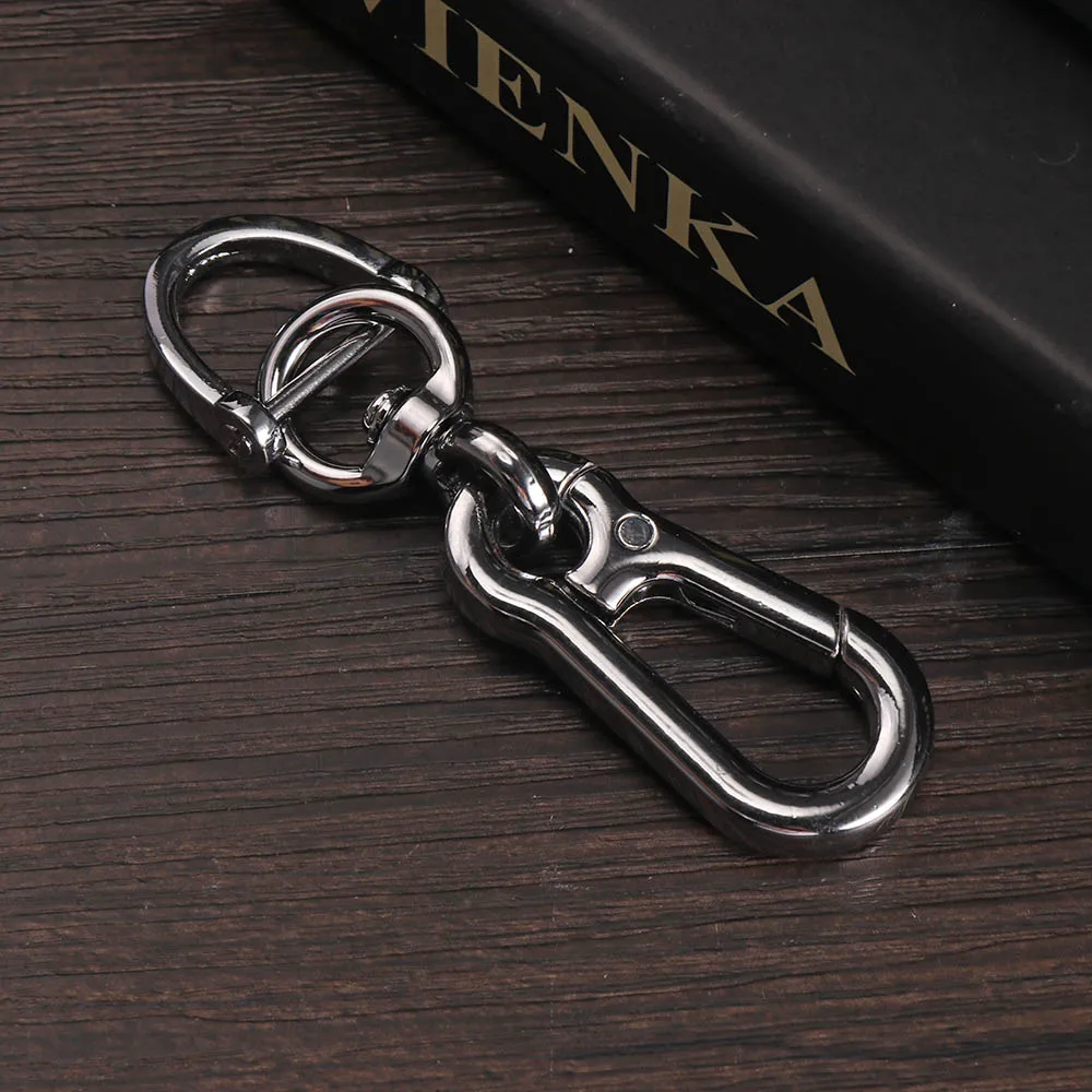 

AOZBZ Excellent Quality Portable Zinc Alloy Gourd Buckle Carabiner Keychain Size Clip Belt Anti-Lost Buckle Hanging Car Styling