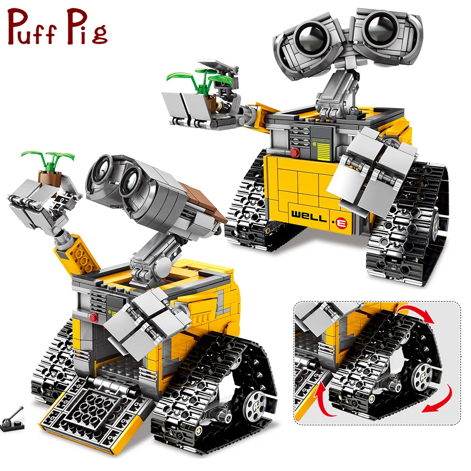 

695PCS Creator Series Idea WALL-E Technic Robot Model Building Blocks Compatible Juguetes Movies DIY Bricks Toys For Children