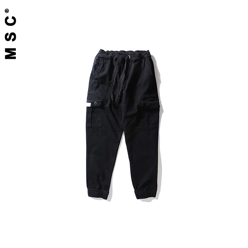 MR.SCAREORCW 2017 Winter Overalls Ankle banded pants Cargo Pants Hip