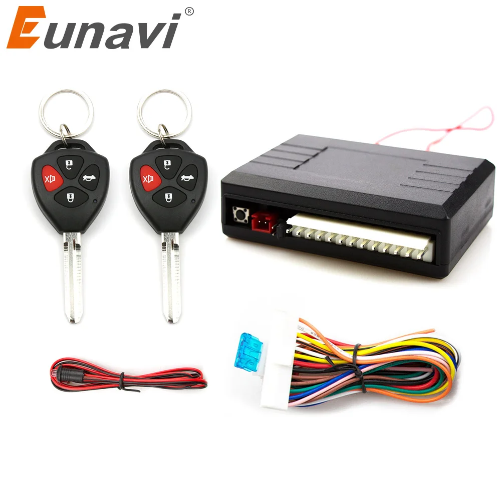 Eunavi Universal Auto Car Remote Central Kit Lock Unlock Keyless Entry