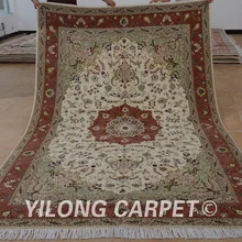 Yilong 6'x9 Oriental тонкой персидский ковер из шерсти изысканный Шерсть Шелк персидский ковер для продажи(1475