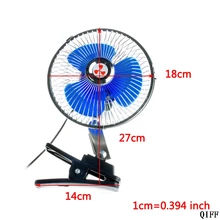 12V вентилятор колеблющийся с присоской Автомобильный Вентилятор Vans Caravan автомобилей приборной панели автомобиля Mar28