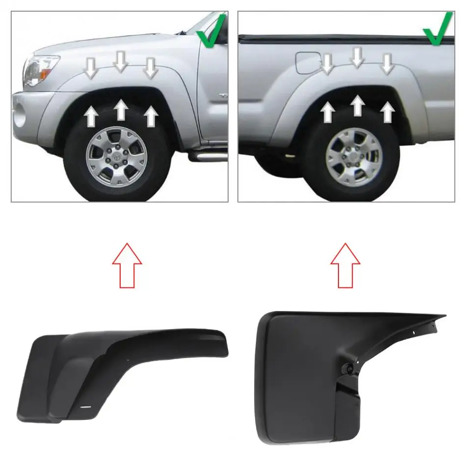 

new 4pcs Front & Rear Mud Flap Guards for Dodge Ram 1500 2500 2009-2016