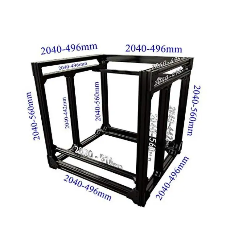 Черный/Silve BLV mgn Cube 3D принтер алюминиевая Экструзионная рама комплект с гайки