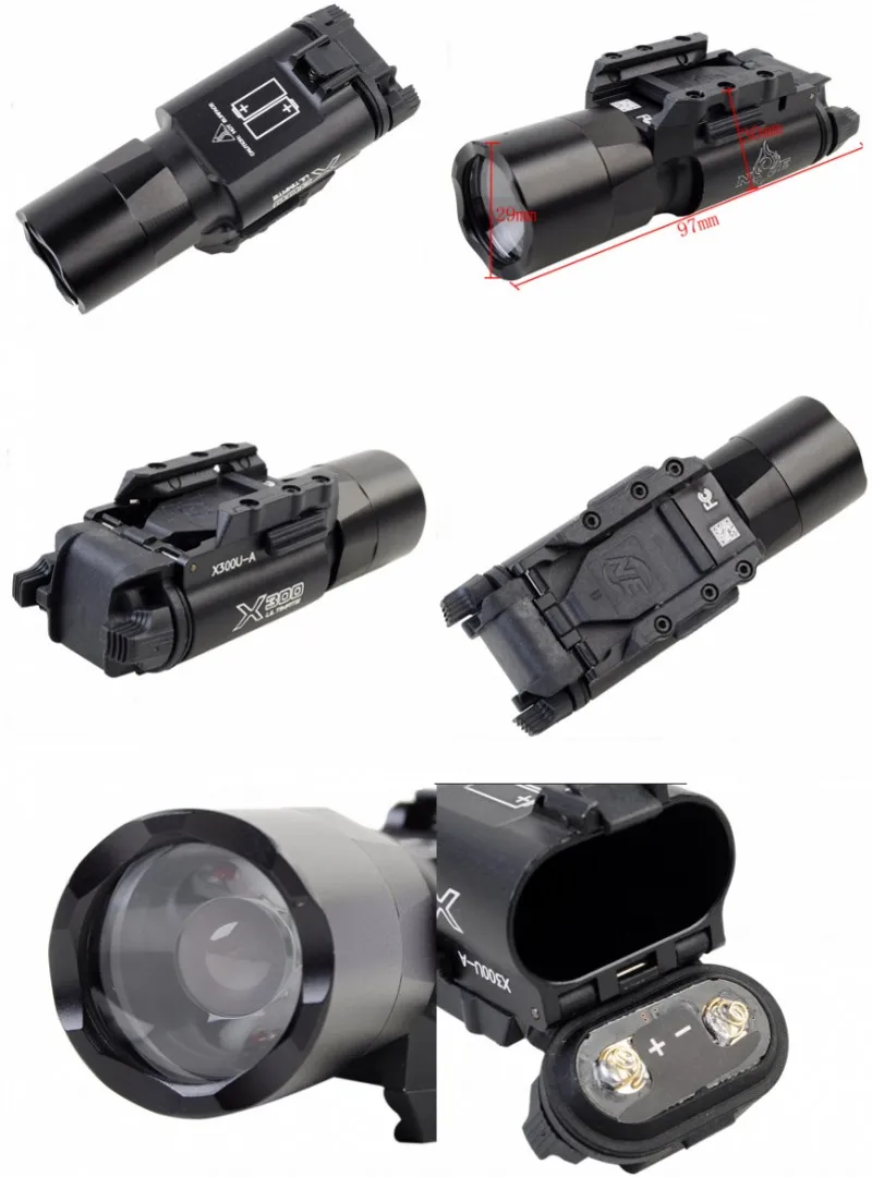 Evolução Noite Lanterna Luz Arma Tática Airsoft Pistola Ne01008 X300u Led 3 Cheap Luzes de armas