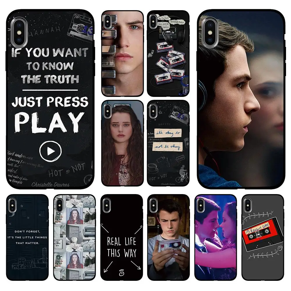 

13 reasons why Soft TPU Case Cover for Apple iPhone 6 6S 7 8 Plus 5 5S SE X XS MAX XR Silicone Cases