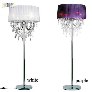 

14 color lampshade 4 pcs bulb holder fabric lamp shade luminaire floor lamp