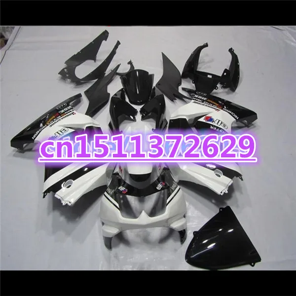 100%NEW Fairing kit for Kawasaki Ninja 250R 2008 - 2014 08 09-14 black white Fairings set ZX250R 2010 2011 2012 2013 2014-Dor D |
