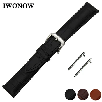 

Genuine Leather Watch Band 18mm 20mm 22mm for Timex Weekender Expedition Quick Release Strap Wrist Belt Bracelet Black Brown