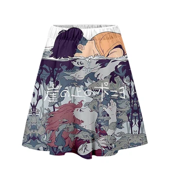 

Ponyo On The Cliff Skirt 3D Harajuku Summer Cartoon High Waist Skirt Kawaii 2019 Exclusive Popular Womens 3D Short Skirt XS-2XL