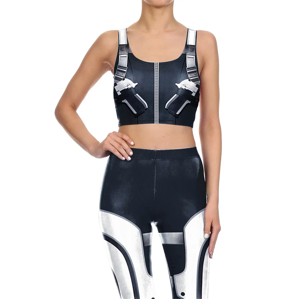 VIP Мода новейший стиль женские тренировочные штаны для фитнеса для девушек сексуальные женские Леггинсы 3D принт DC супер костюм героя - Цвет: B0301503