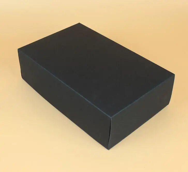 Размер: 28*18*8 см Черная бумажная коробка для упаковки подарков, 30 шт./лот черные крафт-бумажные коробки картонная коробка для обуви/одежды
