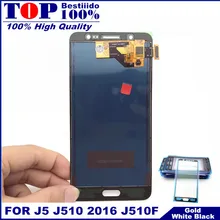 Для Samsung Galaxy J5 j510 J510F J510G J510M высококачественный ЖК-дисплей 5," сенсорный экран дигитайзер сборка lcd s Замена