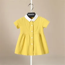 Оптом Детское платье Девушка Ретро хлопок смесь блузка хлопок девушка без рукавов спинки вязаный узор принцесса вечернее платье