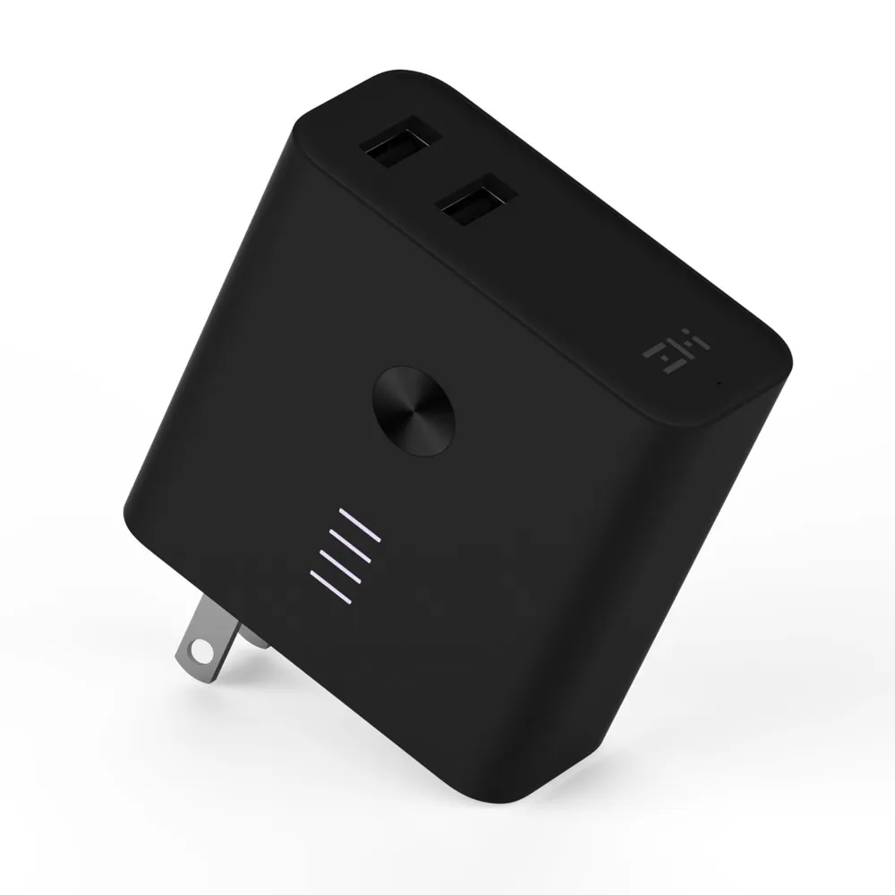 ZMI APB01 Plugornot Zero портативное зарядное устройство 6700 мАч с двойным USB настенным зарядным устройством, складная вилка и Быстрая зарядка 3,0, батарейный блок