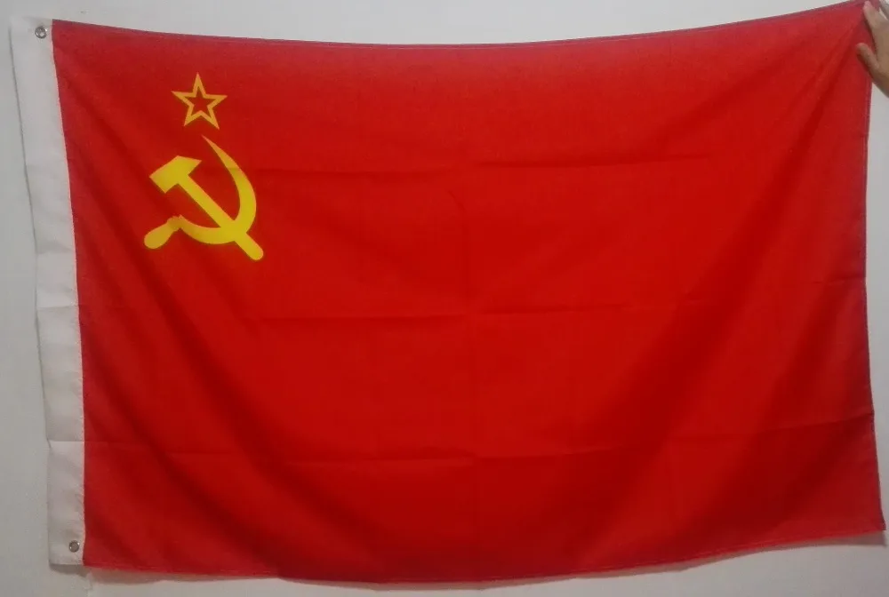 

SOVIET USSR RUSSIA National Flag custom All over the world Flag hot sell goods 3X5FT 150X90CM Banner brass metal holes