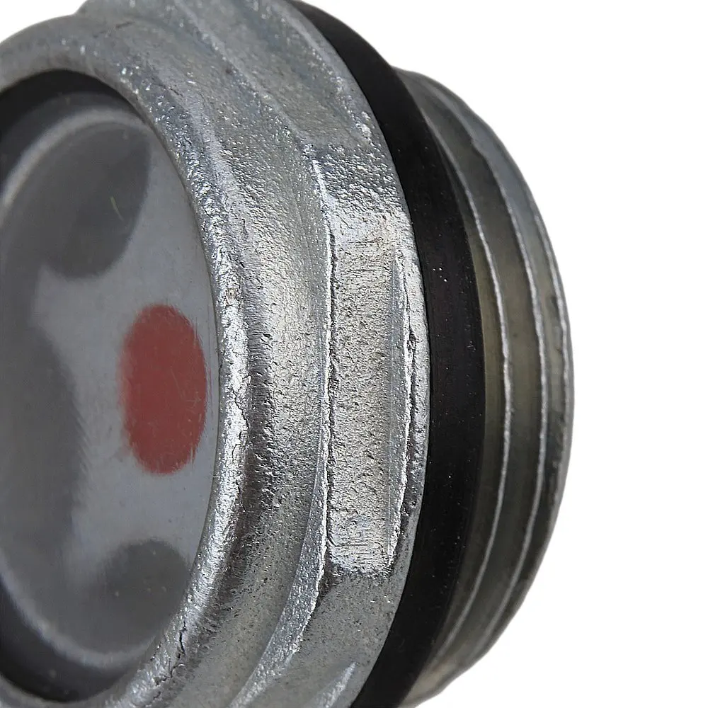 Metal Air Compressor Oil Level Sight Glass Set of 2