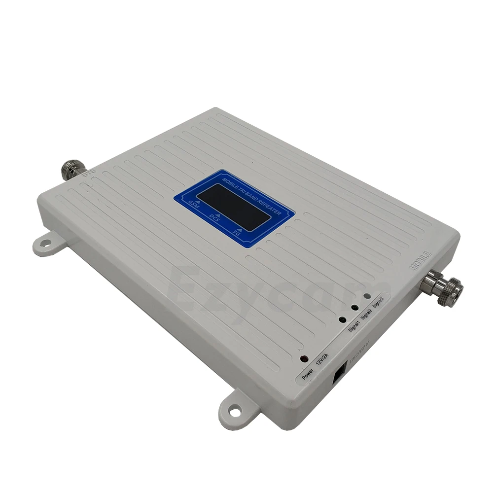 Cena 2G 3G 4G tri band wzmacniacz sygnału GSM 900 + DCS LTE 1800 + WCDMA UMTS 2100 wzmacniacz sygnału telefonii komórkowej 900 1800 2100 wzmacniacz sygnału
