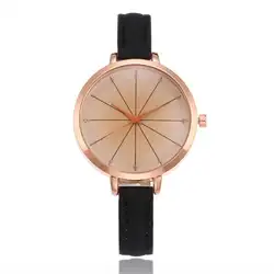 Часы женские модные часы 2018 цветной ремешок цифровой циферблат кожаный ремешок Ретро Кварцевые аналоговые наручные часы femininos F80