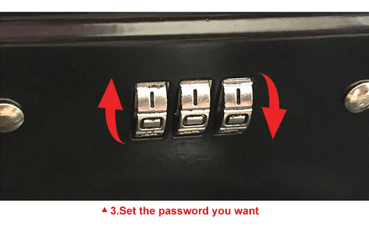Portable Safes Cash Box Money Drawer Key Lock  Password Lock Safe Lock Tiered Tray Security Storage Box  Size 30 x 24 x 9cm (15)
