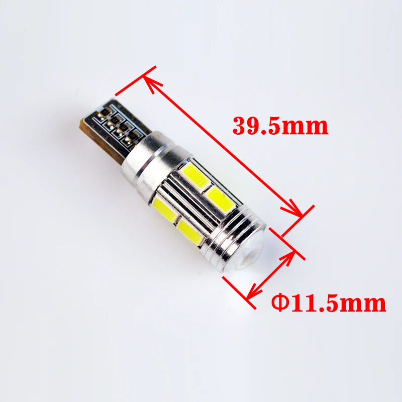 Flytop 2 x W5W 10SMD CANBUS T10 5630 SMD 194 светодиодный автомобильные лампы без ошибок CAN BUS автомобильные огни белый/синий/Кристальный синий/желтый/красный